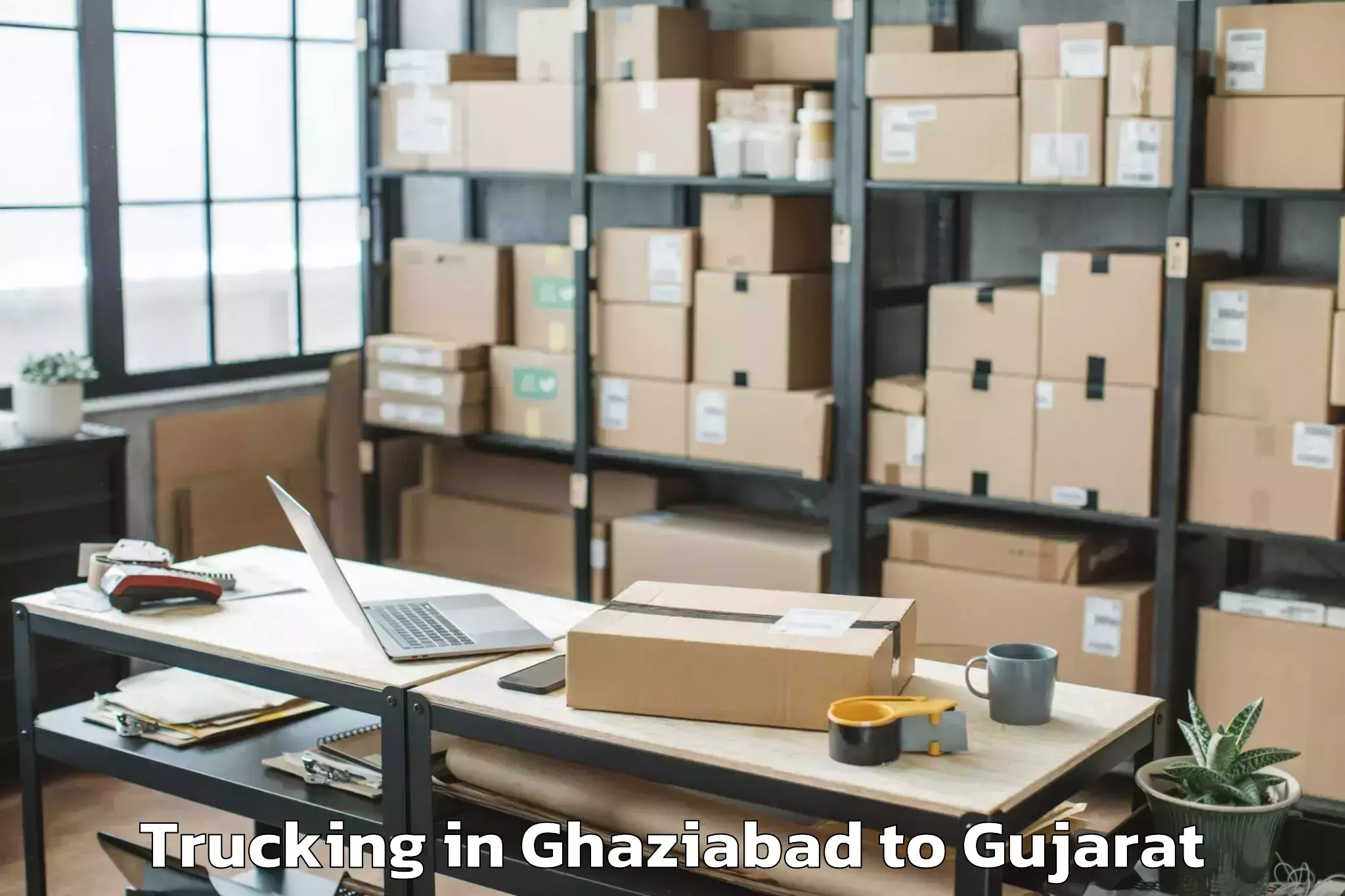 Book Your Ghaziabad to Khambha Trucking Today